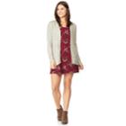 Juniors' Wallflower Swing Dress & Cardigan Set, Teens, Size: Large, Med Beige