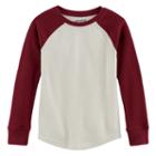 Boys 4-10 Jumping Beans&reg; Raglan Thermal Tee, Size: 5, White Oth