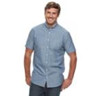 Big & Tall Urban Pipeline&reg; Awesomely Soft Regular-fit Plaid Button-down Shirt, Men's, Size: Xl Tall, Blue (navy)
