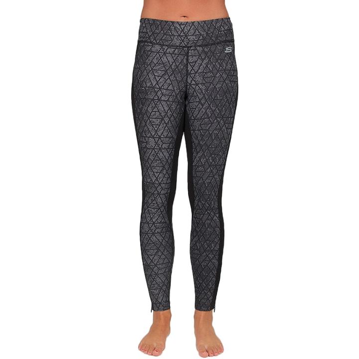 Women's Skechers Viper Zipper Cuff Leggings, Size: Xl, Black