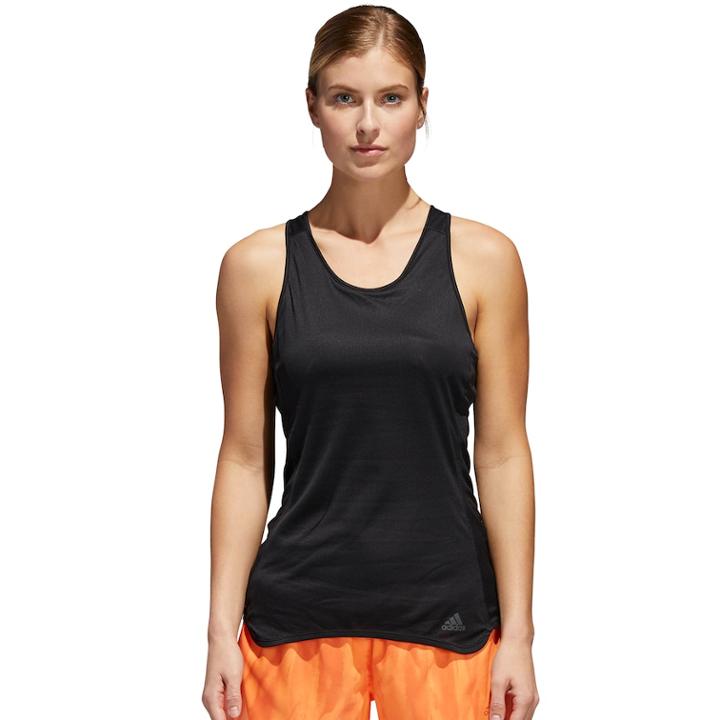 Women's Adidas Response Cup Running Tank, Size: Xs, Black