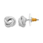 Lc Lauren Conrad Textured Nickel Free Knot Stud Earrings, Women's, Silver