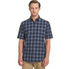 Men's Arrow Boardwalk Bay Classic-fit Plaid Button-down Shirt, Size: Small, Blue (navy)