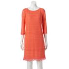 Women's Dana Buchman Lace Shift Dress, Size: 10, Med Orange