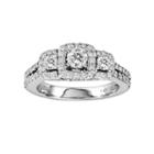 Round-cut Igi Certified Diamond Engagement Ring In 14k White Gold (1-ct. T.w.), Women's, Size: 8