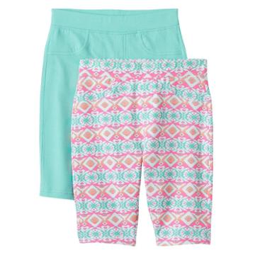 Girls 4-6x Freestyle Revolution Print & Solid Bermuda Shorts Set, Girl's, Size: 6x, Ovrfl Oth