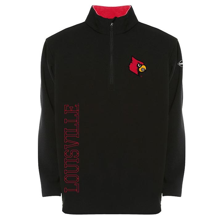 Men's Franchise Club Louisville Cardinals Thermatec Pullover, Size: Medium, Black