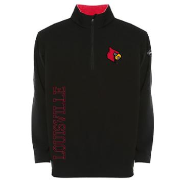 Men's Franchise Club Louisville Cardinals Thermatec Pullover, Size: Medium, Black