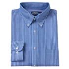 Men's Croft & Barrow&reg; Fitted Solid Easy Care Button-down Collar Dress Shirt, Size: 15-34/35, Blue