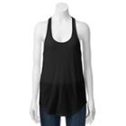 Juniors' So&reg; Core Racerback Active Tank, Girl's, Size: Medium, Black