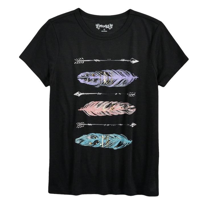 Girls 7-16 & Plus Size Mudd&reg; Graphic Tee, Size: 7-8, Oxford