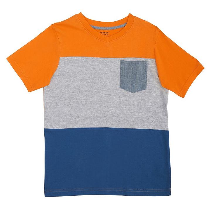 Boys 8-20 French Toast Pocket Tee, Boy's, Size: Medium, Brt Orange