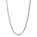 Sterling Silver Wheat Chain Necklace - 22-in. - Men, Size: 22, Grey