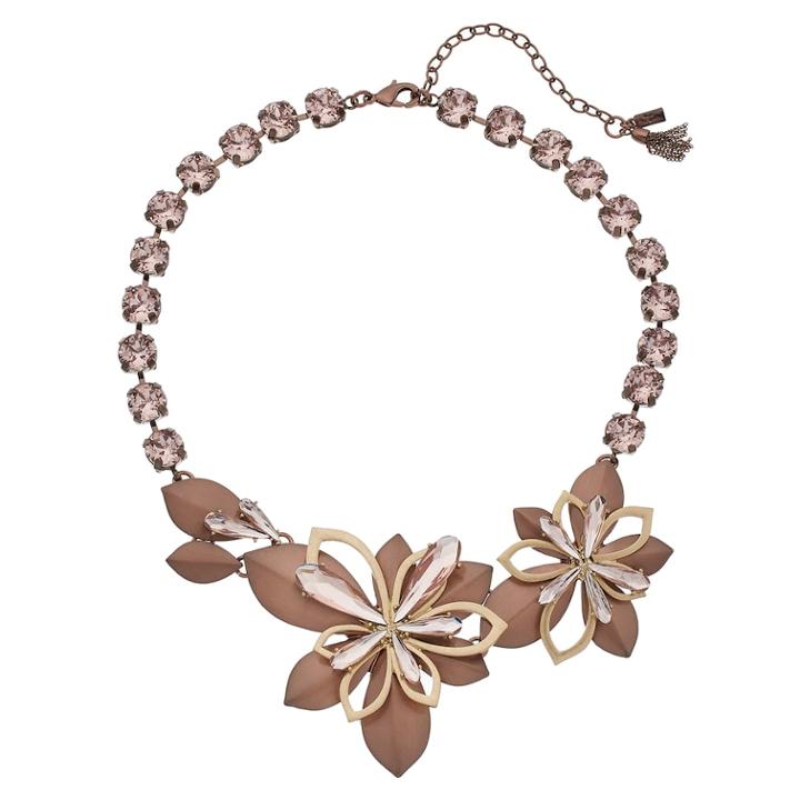 Simply Vera Vera Wang Asymmetrical Flower Necklace, Women's, Purple