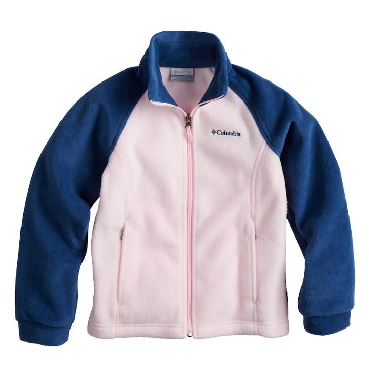 Girls 4-18 Columbia Three Lakes Lightweight Fleece Jacket, Size: L(14/16), Med Red