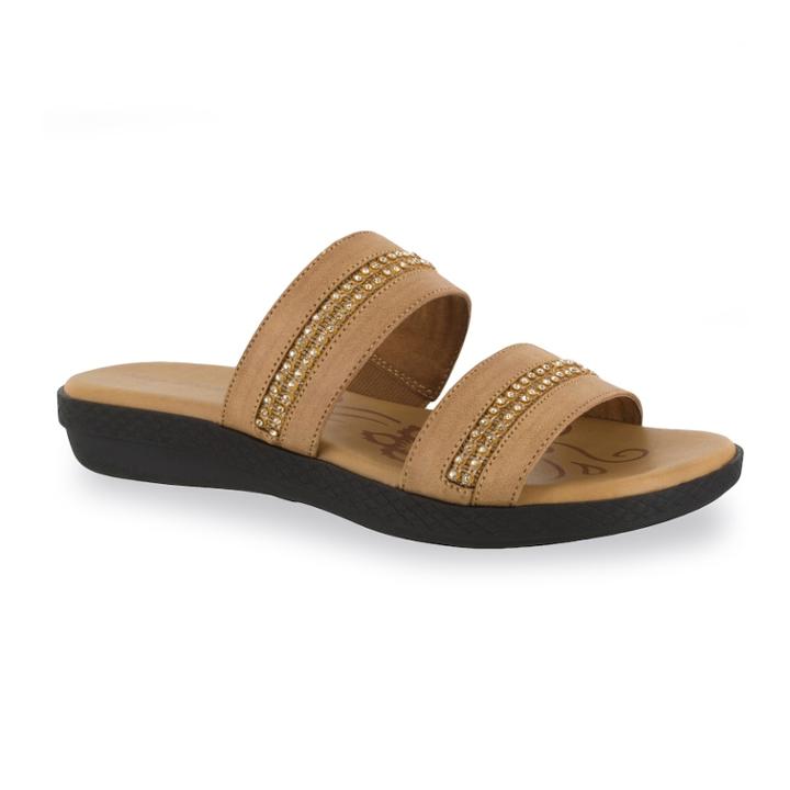 Easy Street Dionne Women's Sandals, Size: Medium (6.5), Med Brown