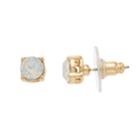 Lc Lauren Conrad Simulated Crystal Nickel Free Stud Earrings, Women's, White