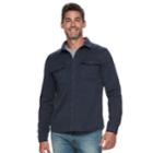 Men's Sonoma Goods For Life&trade; Sweater-fleece Shirt Jacket, Size: Xl, Blue (navy)