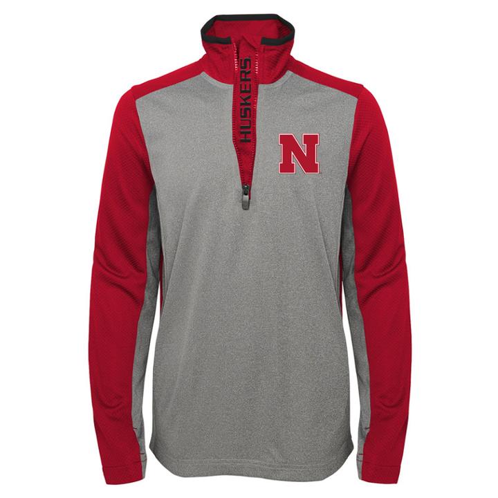 Boys 8-20 Nebraska Cornhuskers Matrix Pullover, Size: S 8, Grey