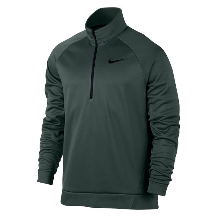 Men's Nike Therma Quarter-zip Top, Size: Medium, Green