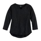 Girls 7-16 & Plus Size So&reg; Crochet Lace Shoulder Top, Size: 7-8, Black