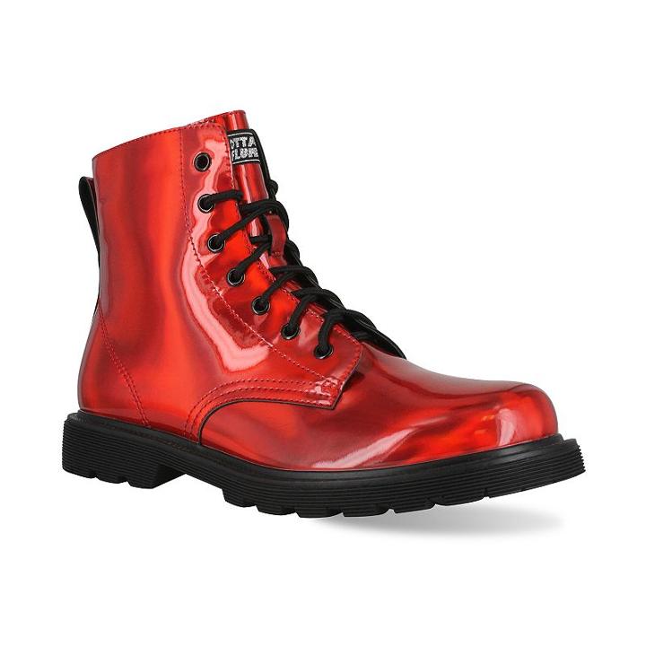 Gotta Flurt Luna Women's Dance Combat Boots, Girl's, Size: 8.5, Red