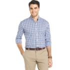 Men's Izod Advantage Sportflex Plaid Regular-fit Stretch Button-down Shirt, Size: Xxl, Purple Oth