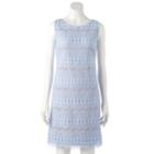 Women's Jessica Howard Crochet Lace Shift Dress, Size: 10, Blue (navy)
