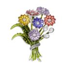 Napier Flower Bouquet Pin, Women's, Multicolor