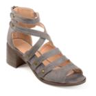 Journee Collection Arbor Women's High Heel Sandals, Size: Medium (8), Grey