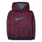 Boys 4-7 Nike Therma-fit Fleece Sublimated Snakeskin Hoodie, Boy's, Size: 7, Brt Red