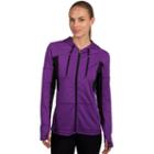 Women's Jockey Sport Full-zip Workout Hoodie, Size: Medium, Purple Oth