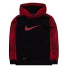 Boys 4-7 Nike Therma-fit Fleece Geometric Raglan Hoodie, Boy's, Size: 4, Med Red