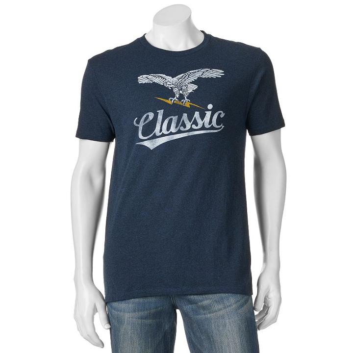 Men's Sonoma Goods For Life&trade; Classic Tee, Size: Small, Brown Over