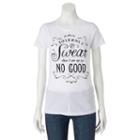Juniors' Harry Potter I Solemnly Swear Graphic Tee, Girl's, Size: Xl, White