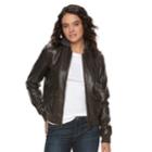 Women's Levi's&reg; Faux-leather Bomber Jacket, Size: Xl, Dark Brown