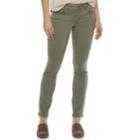 Women's Sonoma Goods For Life&trade; Supersoft Midrise Sateen Skinny Pants, Size: 16 Avg/reg, Med Green