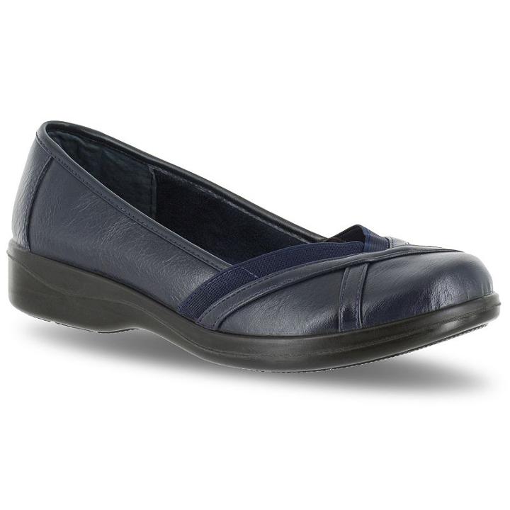 Easy Street Mischa Women's Slip-on Shoes, Size: 6 Wide, Blue (navy)