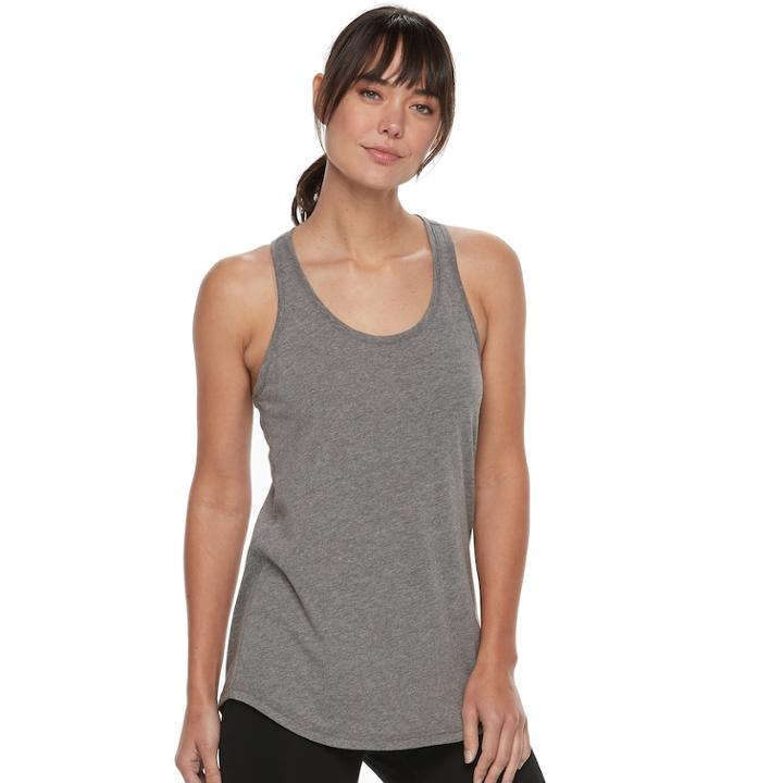 Women's Tek Gear&reg; Active Racerback Tank, Size: Xl, Dark Grey