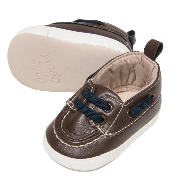 Baby Boy Oshkosh B'gosh&reg; Boat Shoe Crib Shoes, Size: 0-3 Months, Brown