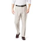 Men's Dockers&reg; Signature Khaki Lux Relaxed-fit Stretch Pleated Pants D4, Size: 40x29, Lt Beige