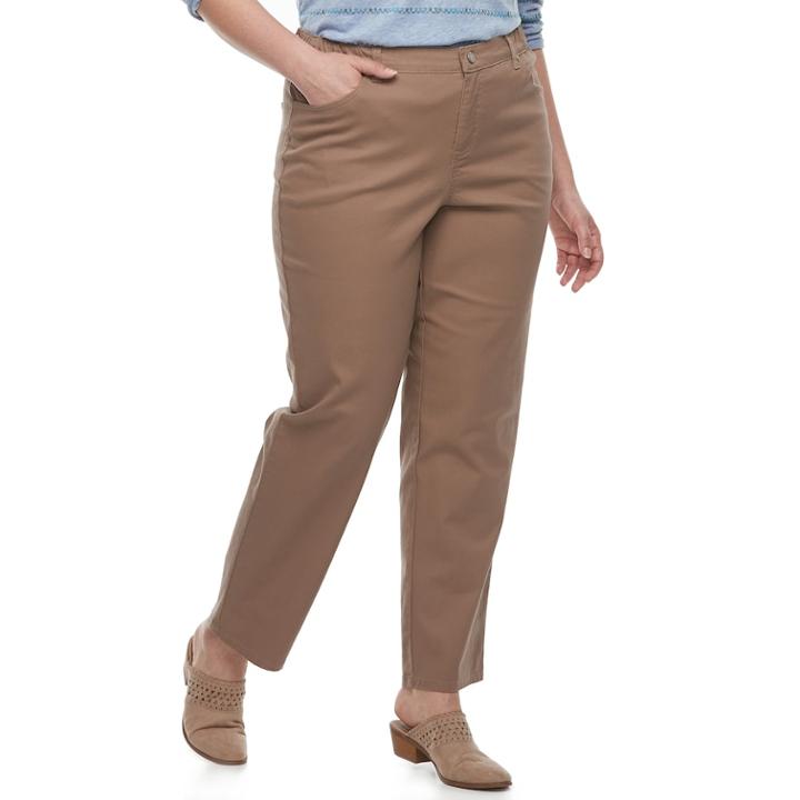 Plus Size Just My Size Comfort Stretch Straight-leg Jeans, Women's, Size: 3xl, Lt Beige