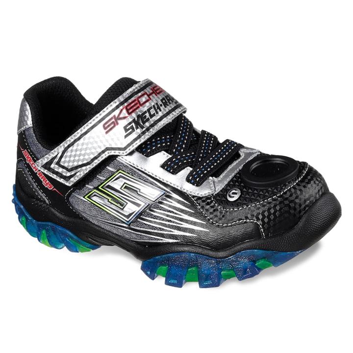 Skechers S Lights Street Lightz 2.0 Skech-rayz Boys' Light Up Shoes, Size: 1, Yellow