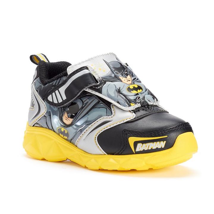 Dc Comics Batman Toddler Boys' Light-up Shoes, Boy's, Size: 10 T, Black