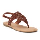 So&reg; Chop Out Girl's Sandals, Size: 3, Brown