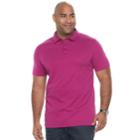 Big & Tall Apt. 9&reg; Regular-fit Soft Touch Stretch Interlock Polo, Men's, Size: Xxl Tall, Dark Pink