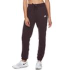 Women's Nike Sportswear Cuffed Fleece Pants, Size: Large, Dark Pink