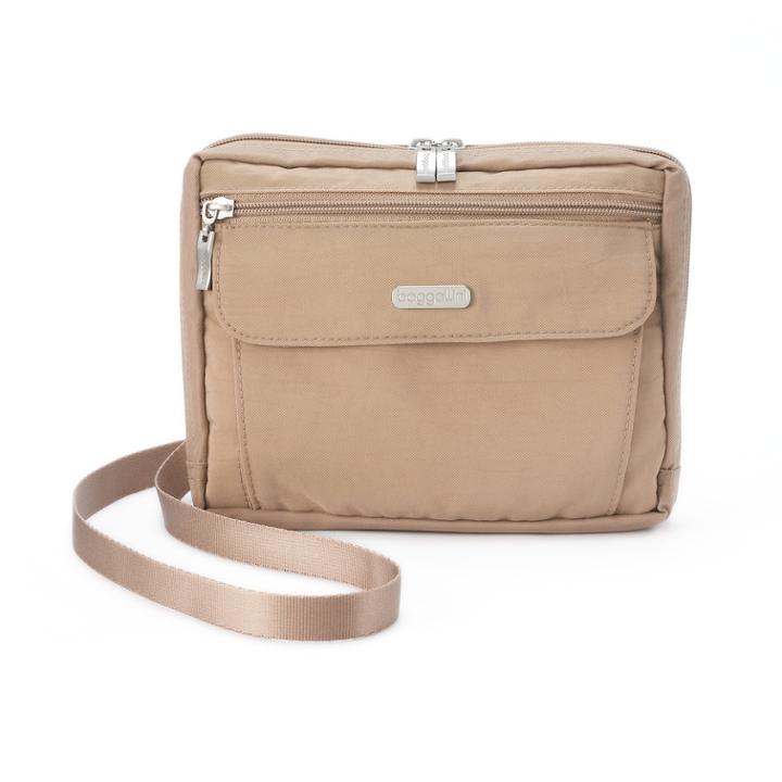 Women's Baggallini Wander Bag, Dark Beige