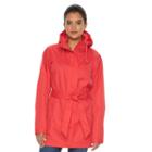 Women's Columbia Spring Run Hooded Trench Jacket, Size: Large, Dark Pink
