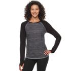 Women's Tek Gear&reg; High-low Long Sleeve Tee, Size: Small, Black